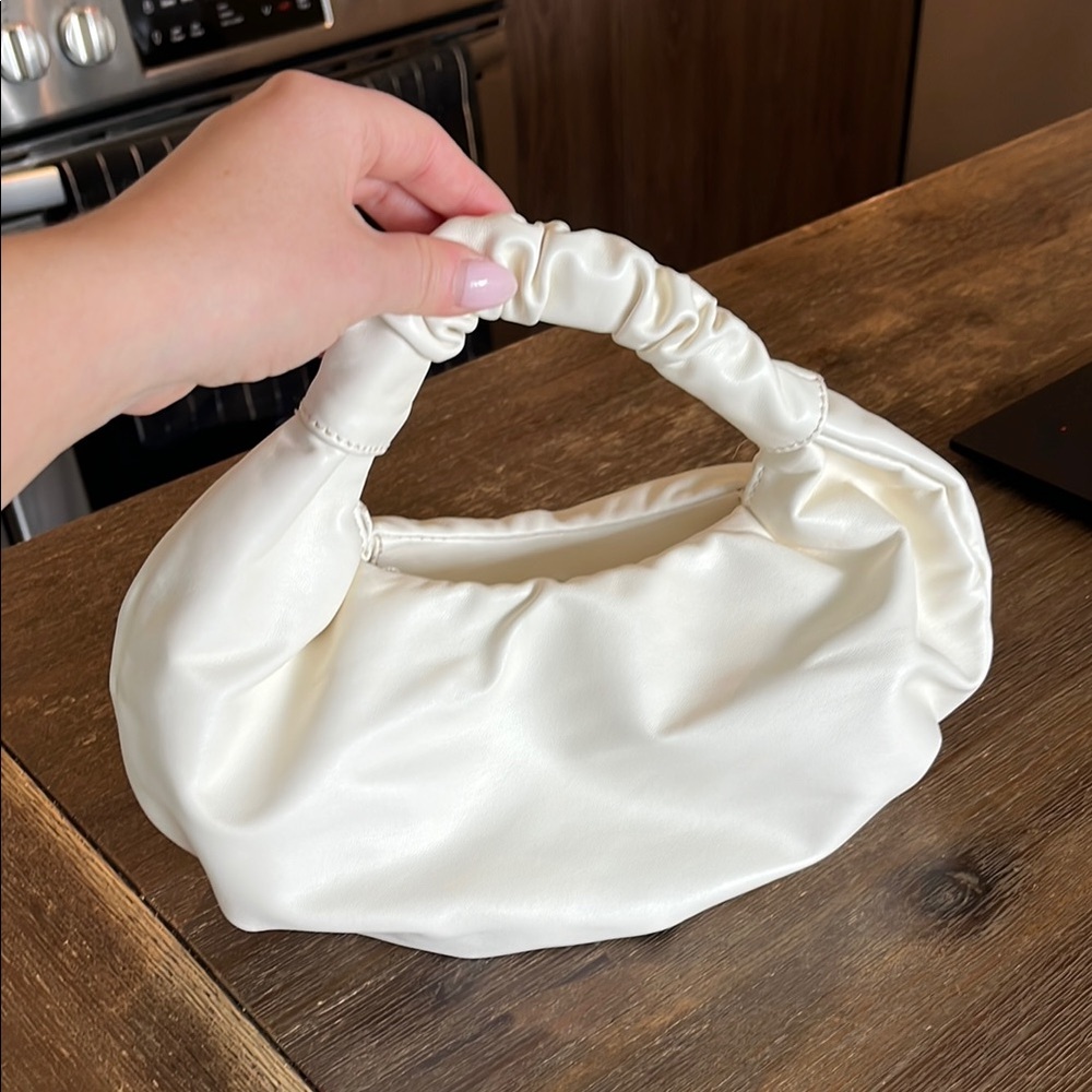 White top handle bag